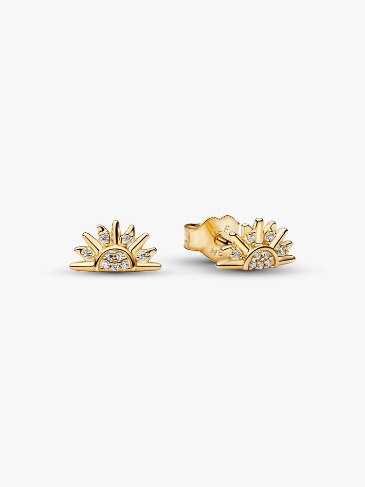 Boucles d'oreilles Pandora - Clous d’Oreilles Soleil Céleste Scintillant Dorés | 264627C01