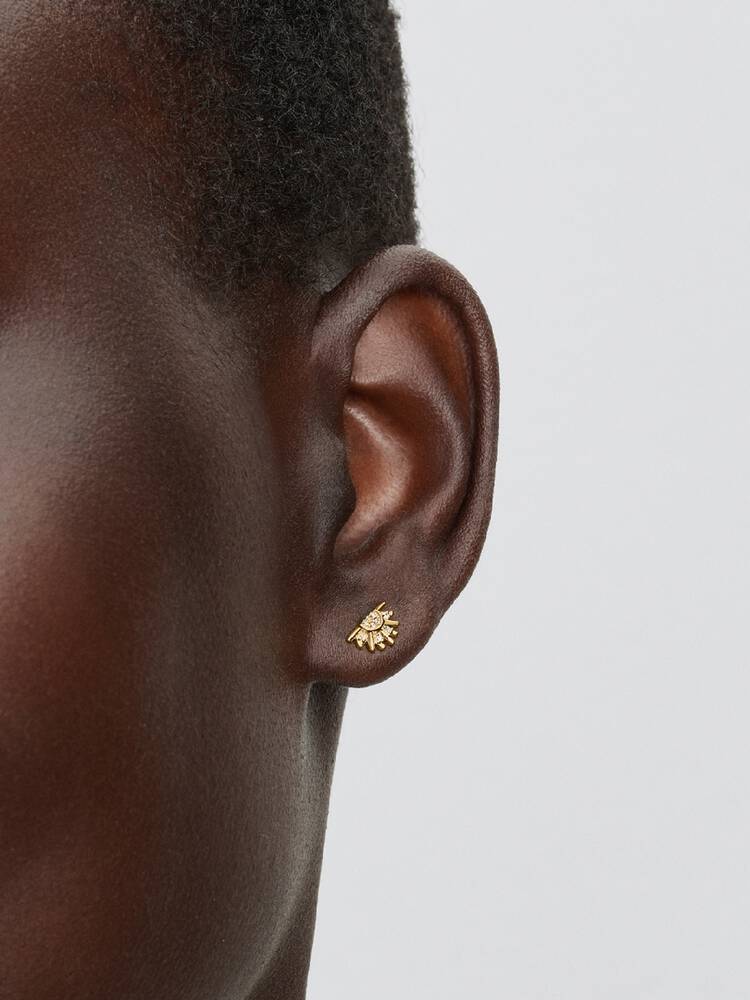 Boucles d'oreilles Pandora - Clous d’Oreilles Soleil Céleste Scintillant Dorés | 264627C01