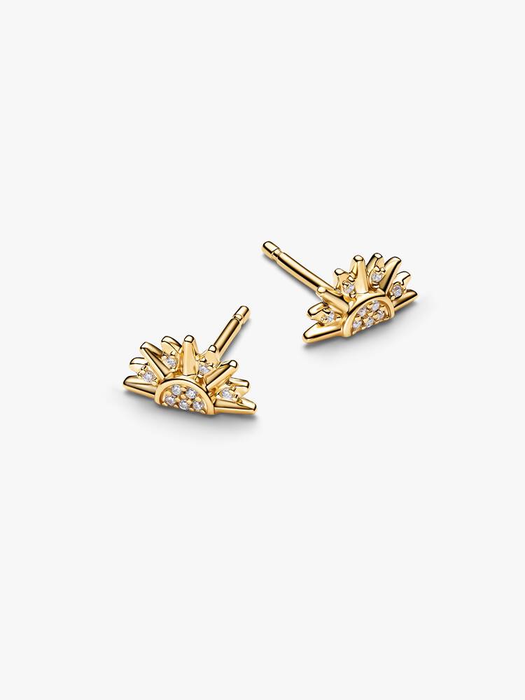 Boucles d'oreilles Pandora - Clous d’Oreilles Soleil Céleste Scintillant Dorés | 264627C01