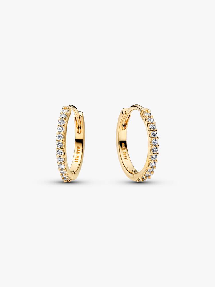 Boucles d'oreilles Pandora - Mini Créoles Scintillantes Dorées | 264649C01
