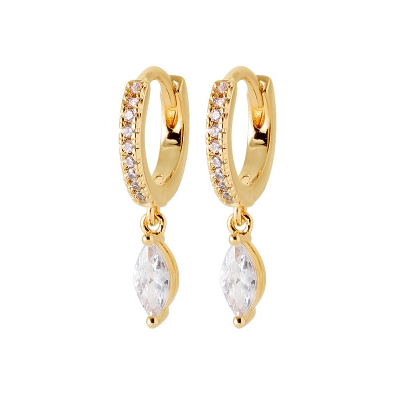 Charm - Oval - Gold Plated - Creoles