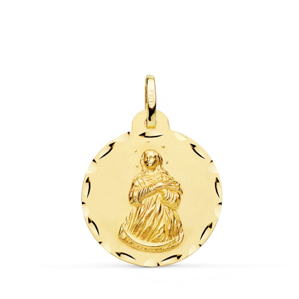 18K Immaculate Virgin Medal 22 mm