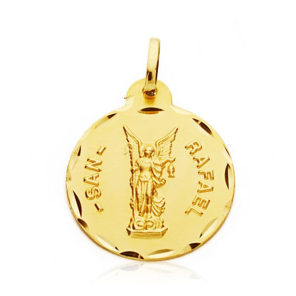 18K Saint Raphael Medal 20MM
