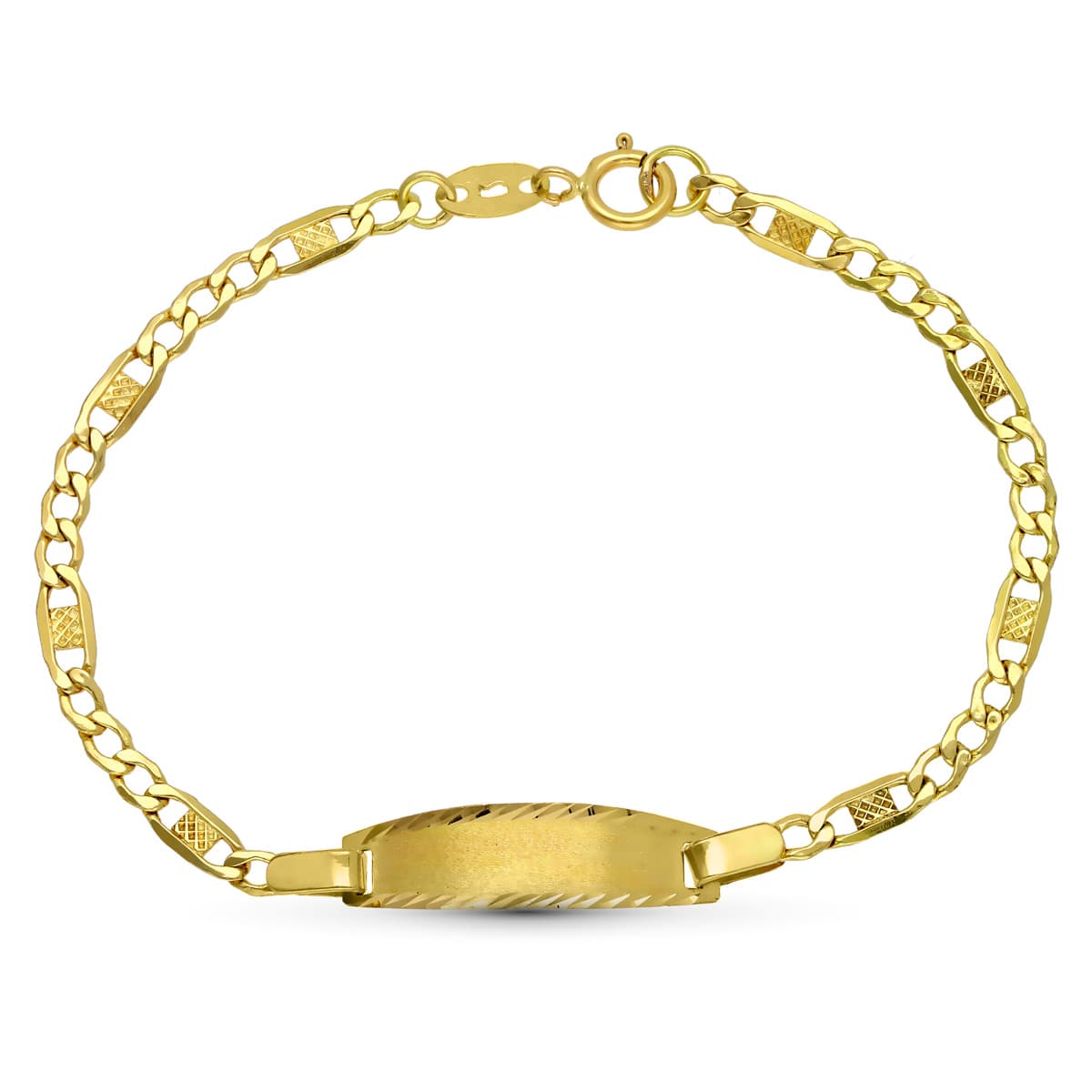 Gourmette Or Jaune 18K 14 Cm 3 mm
