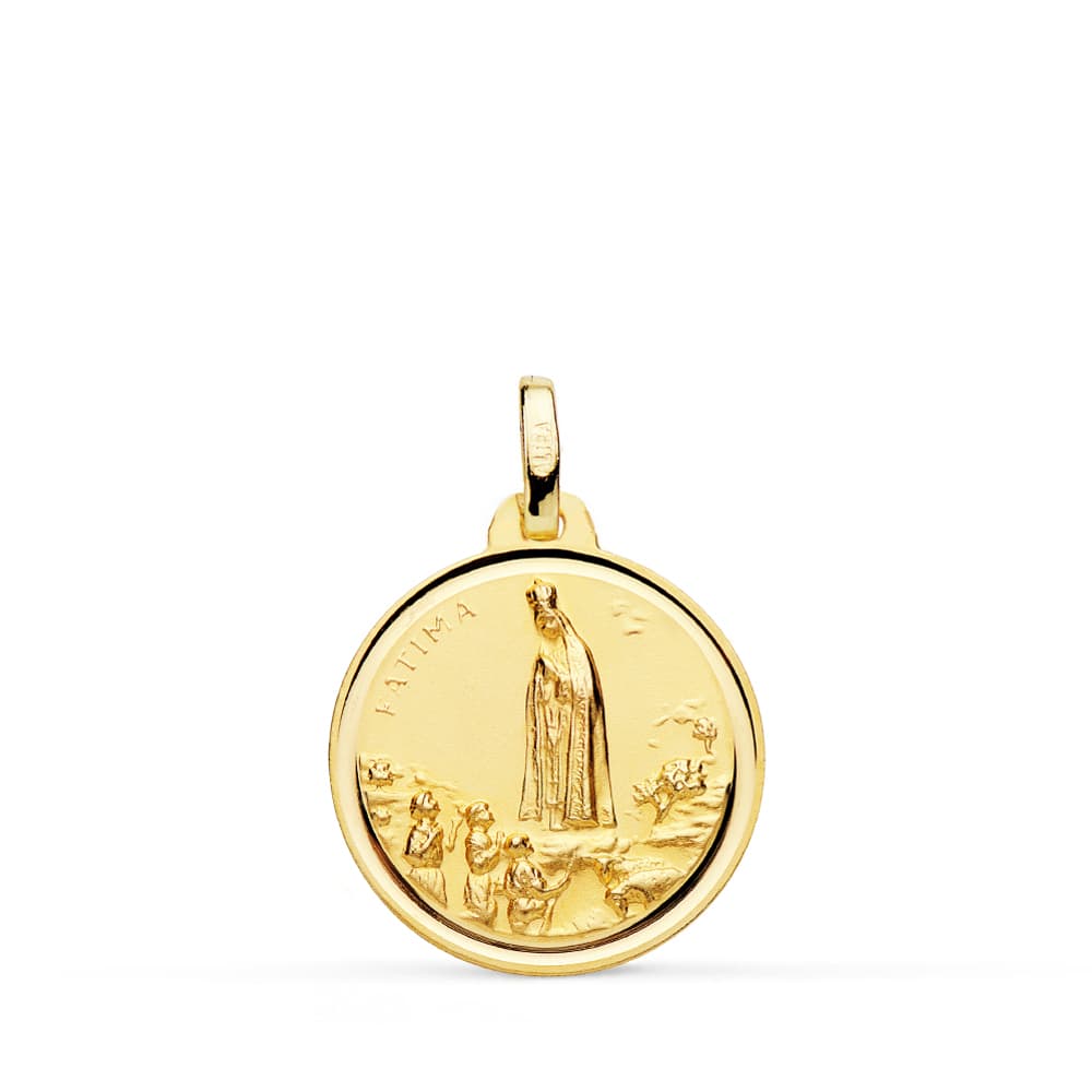 Medalla Nuestra Señora de Fátima 9K 18MM