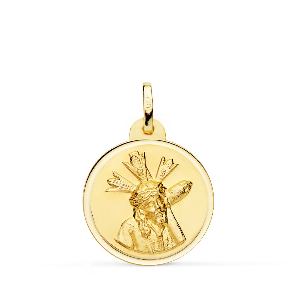 Medalla Cristo Oro Amarillo 18K 20 mm