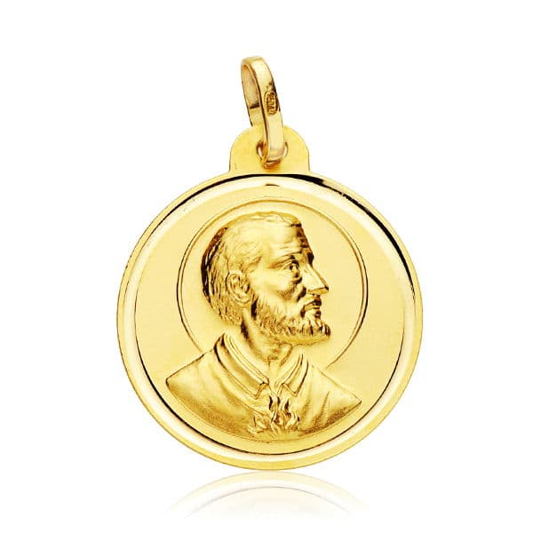 18K Sint Franciscus Xavier-medaille 22MM