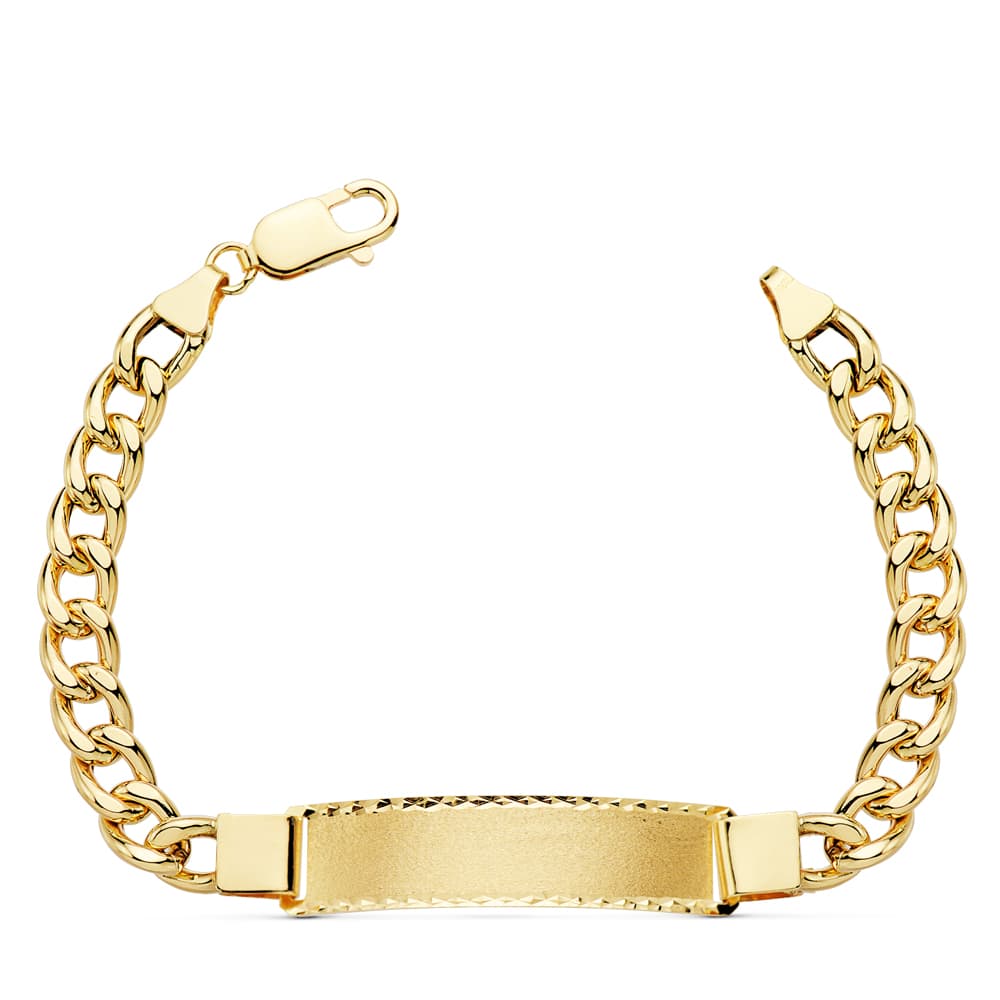 Catena Barbazzale In Oro Giallo 18 Carati Barba Cava 215 Cm