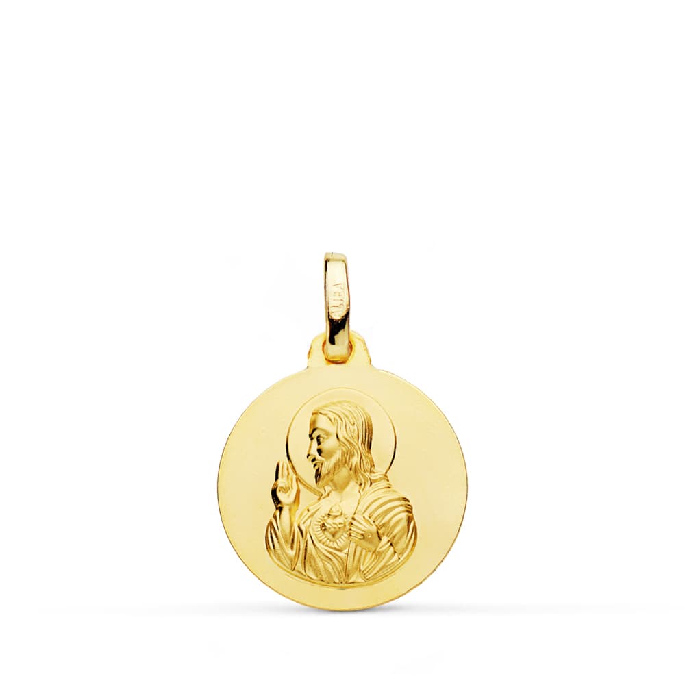 18K Herz-Jesu-Medaille 16 mm