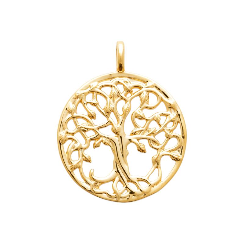 Baum des Lebens – vergoldet – Anhänger