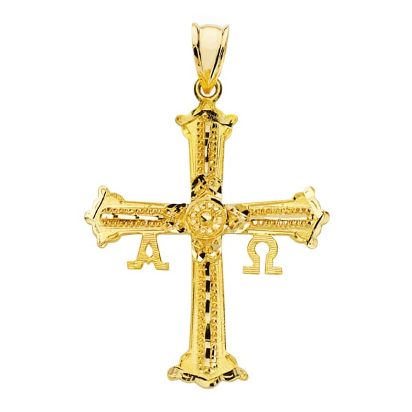 Croix de Covadonga Or Jaune 18K Grande 39X30 mm