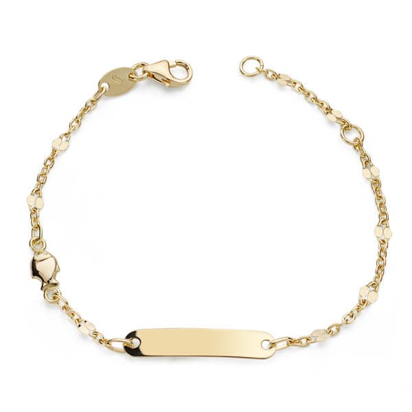 Gourmet 18K Yellow Gold Fish Pattern Bracelet 14 Cm