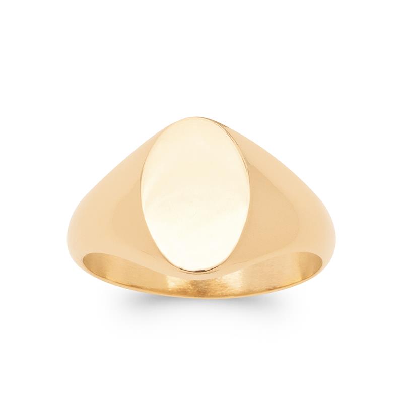 Signer - oval - gold plated