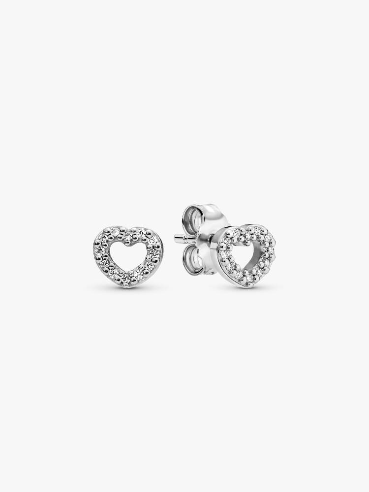 Boucles d'oreilles Pandora - Clous d'Oreilles Cœur Ouvert | 290528CZ