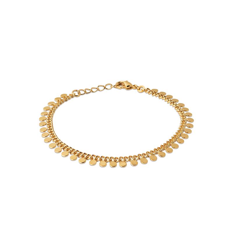 Charm – Medaillon – Armband – vergoldet