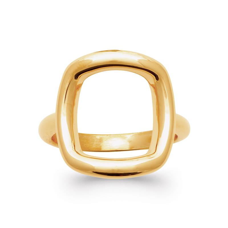 Square - Gold Plated Ring - Azuline