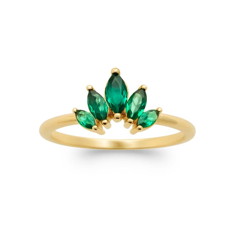 Crown - Gold Plated Ring - Azuline