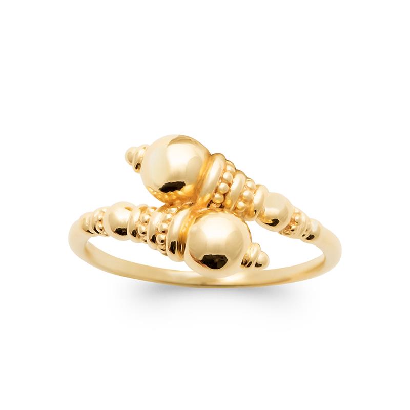 Hypnotique - Ball - Gold Plated Ring - Azuline