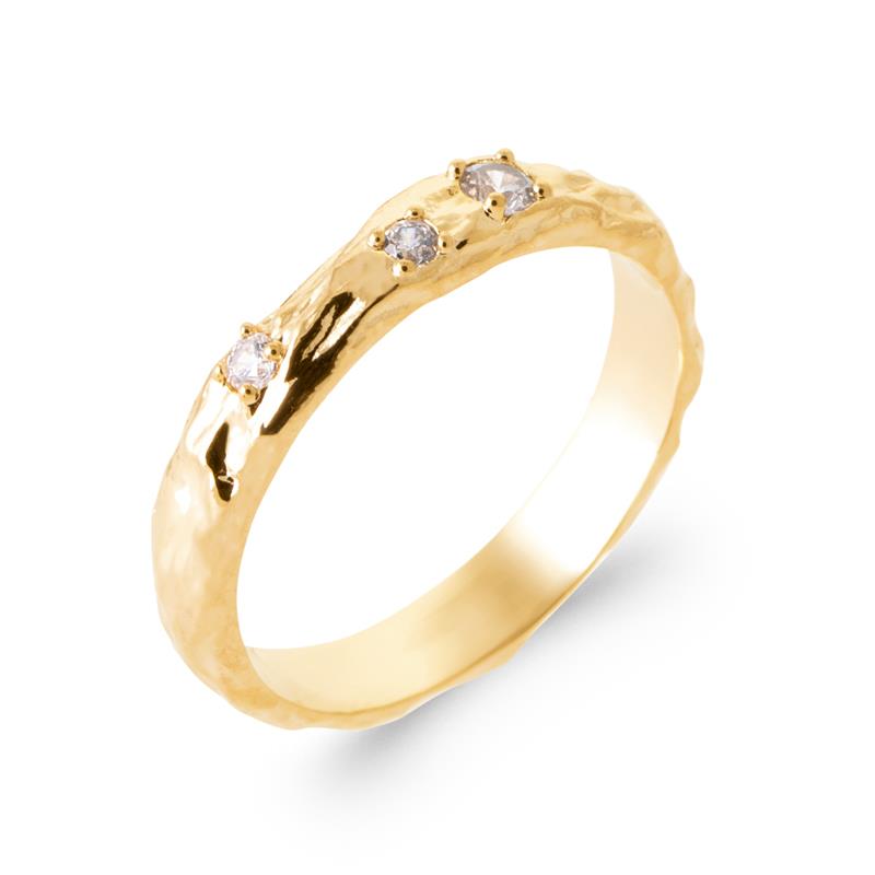 Hypnotique – Zirkonia – vergoldeter Ring – Azuline