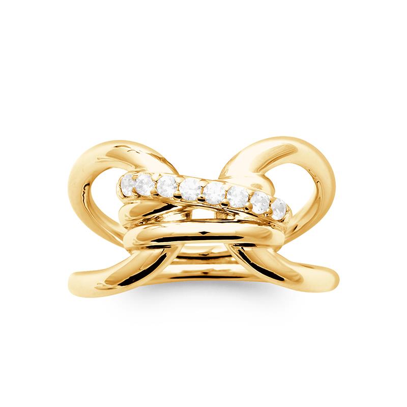 Loop - Gold plated ring - Azuline