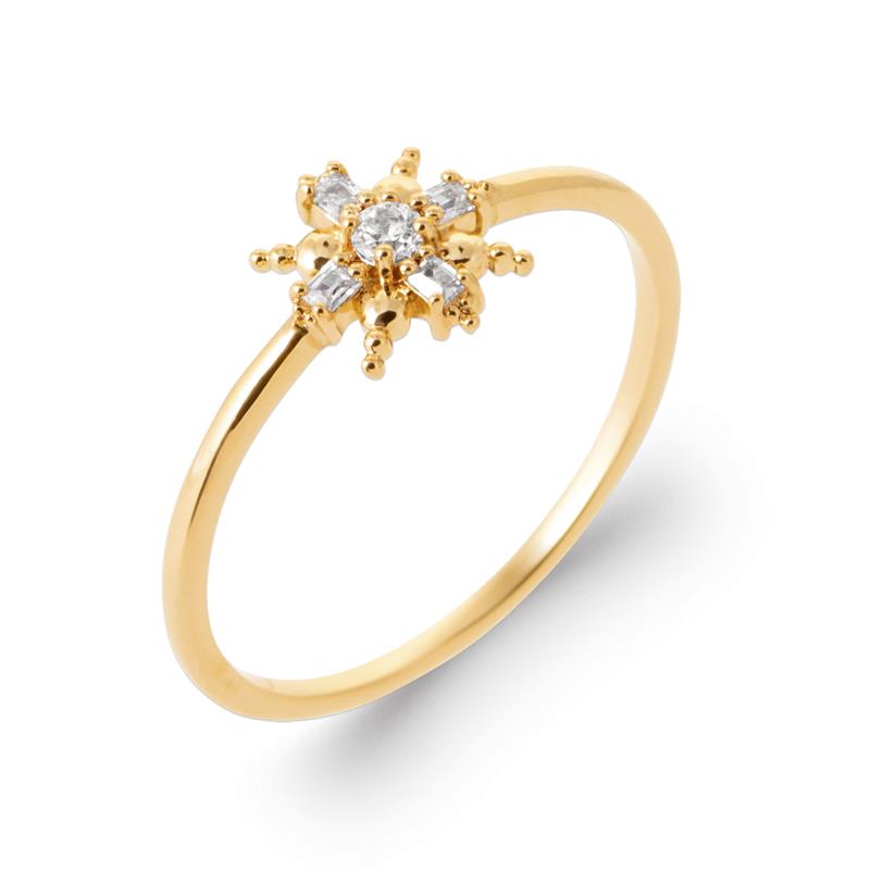 Flower - Gold Plated Ring - Azuline