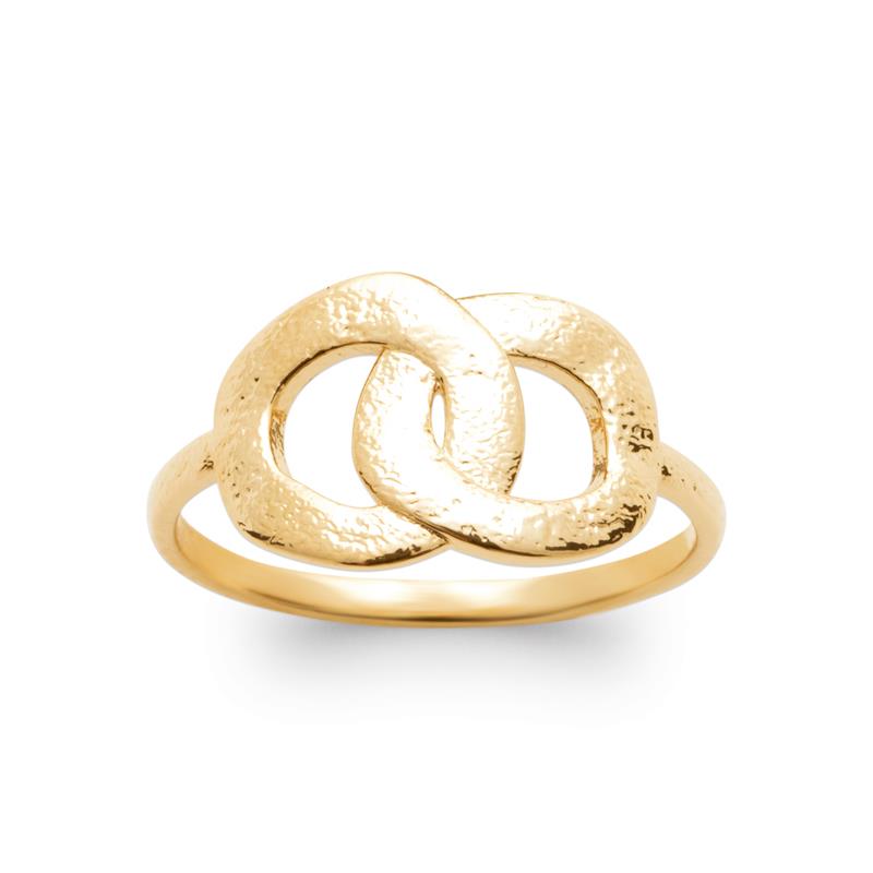 Hypnotique - Intertwined Rings - Gold Plated Ring - Azuline