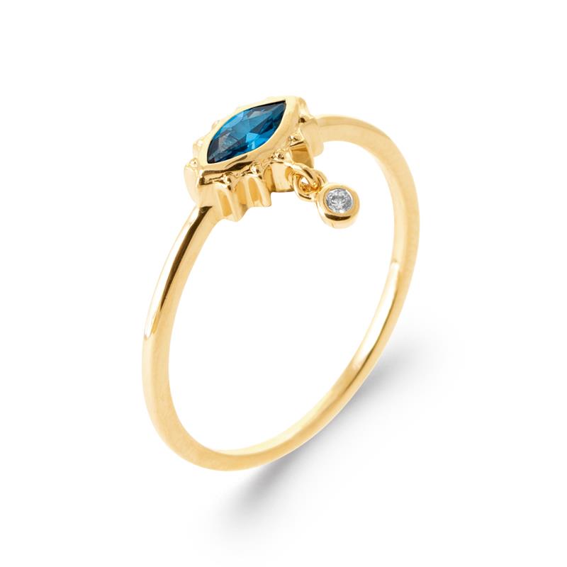 Eye - Gold Plated Ring - Azuline