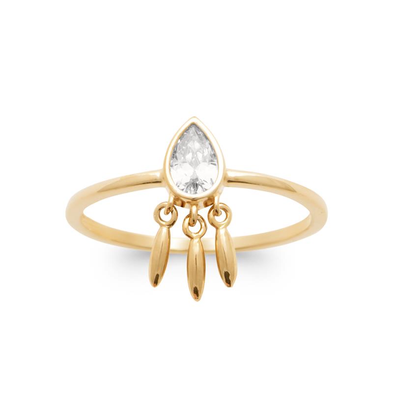 Drop - Gold Plated Ring - Azuline
