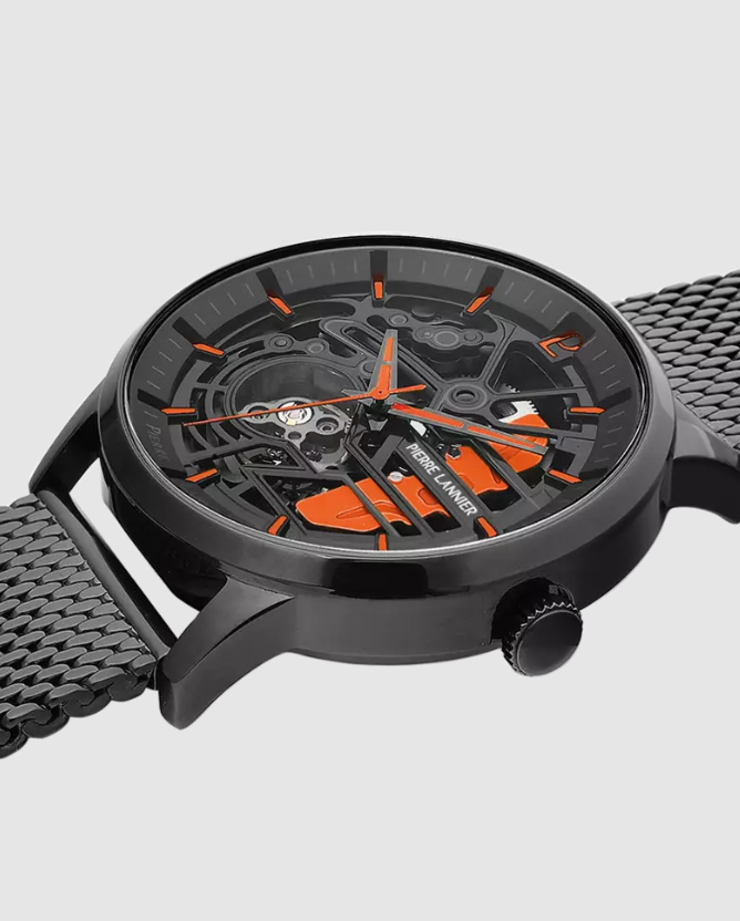 Paddock - Milanese Nero - Orologio - Pierre Lannier