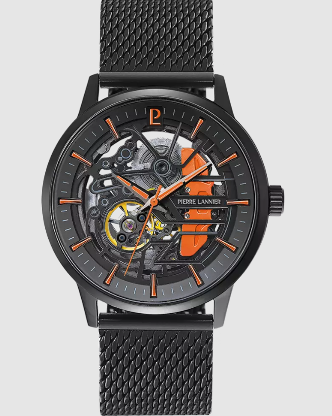 Paddock - Milanese Nero - Orologio - Pierre Lannier