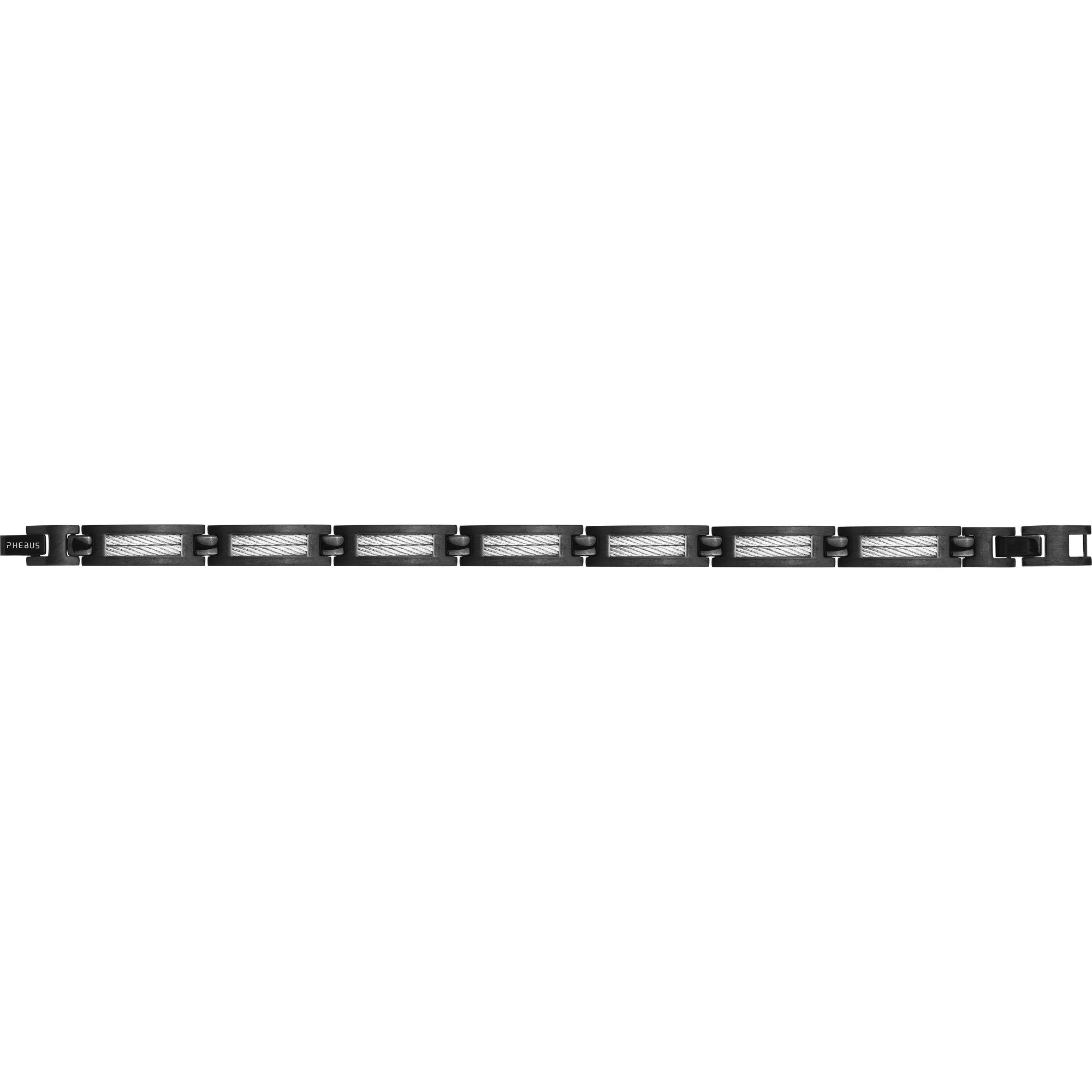 PHEBUS Sohan Men's Bracelet Steel Black PVD 35-0901