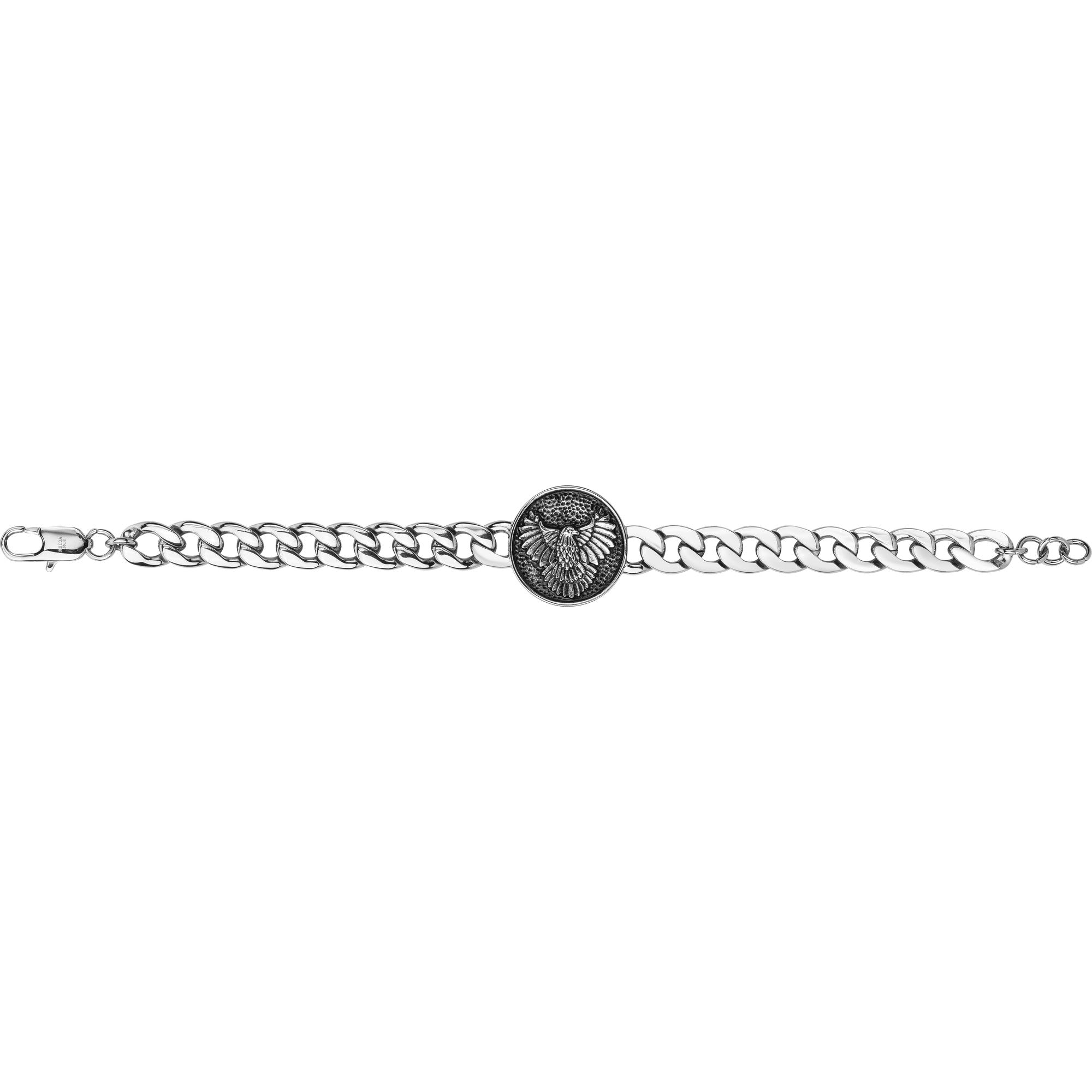 Pulseira masculina PHEBUS Eagle aço 316L 35-1002