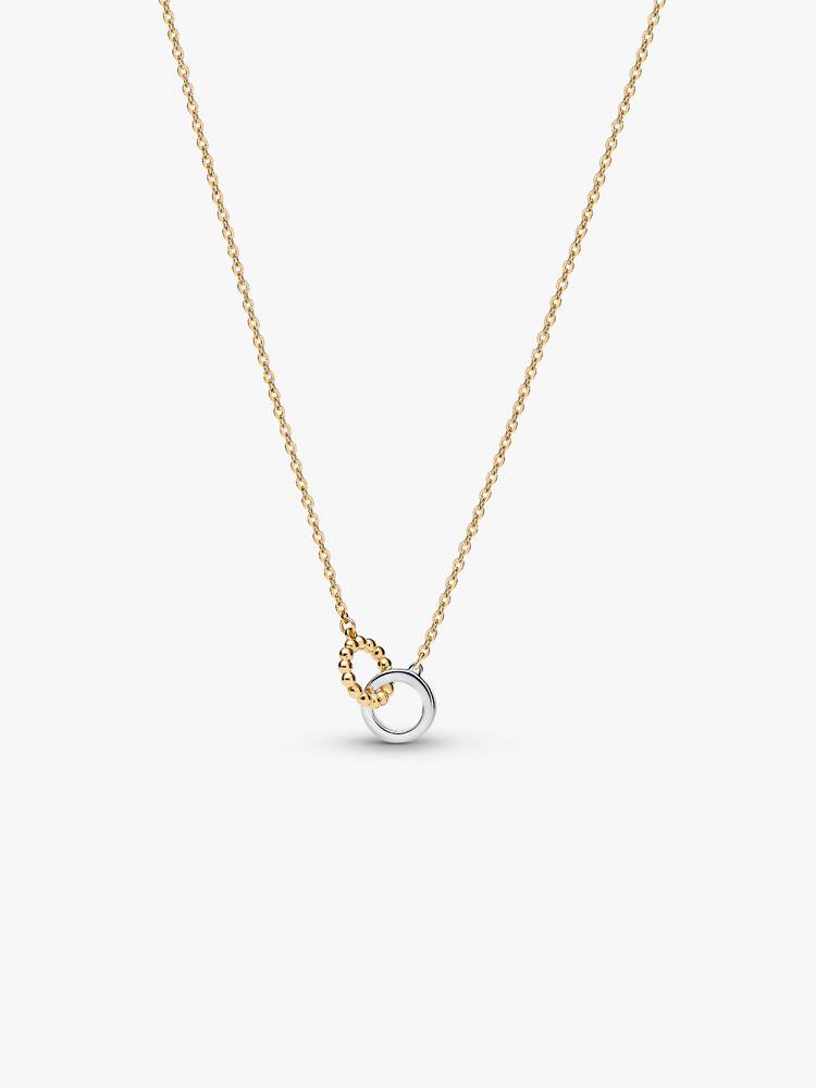 Interlocking Circles Pavé och Bimaterial Spheres Halsband – vy 4