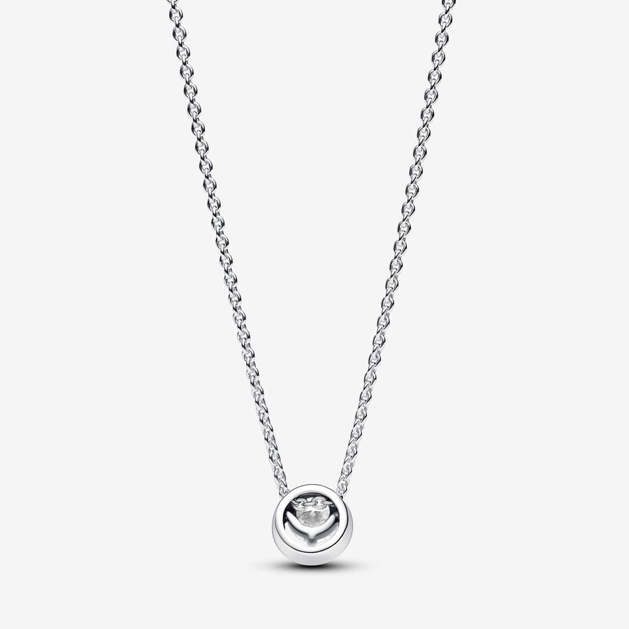 Halo - Sparkling Ring - Silver - Pandora Necklace