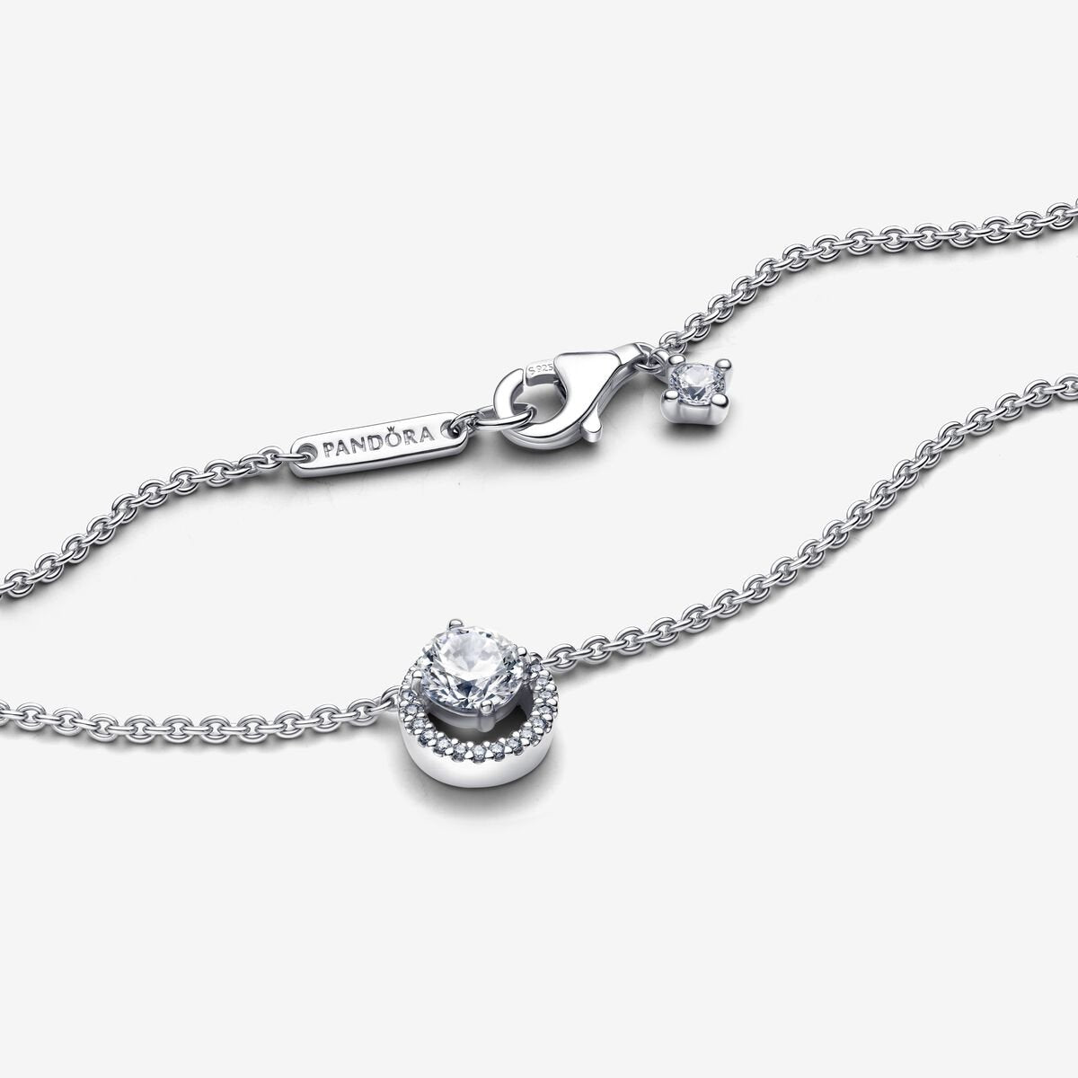 Halo - Anneau Scintillant - Argent - Collier Pandora