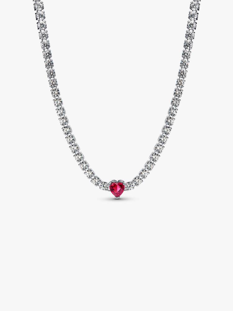Pandora halskæde - Heart Halo Choker | 393549C01