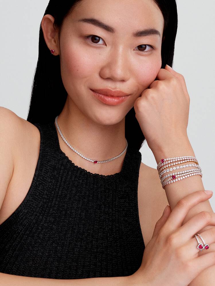 Pandora halskæde - Heart Halo Choker | 393549C01