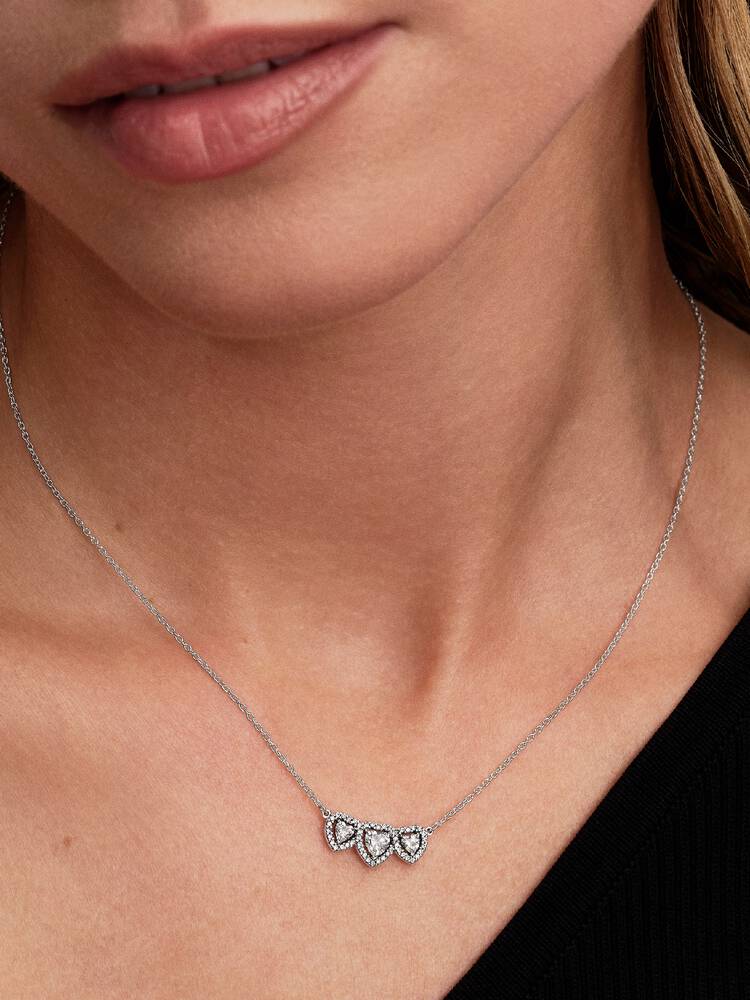 Collier Pandora - Trilogie de Cœurs