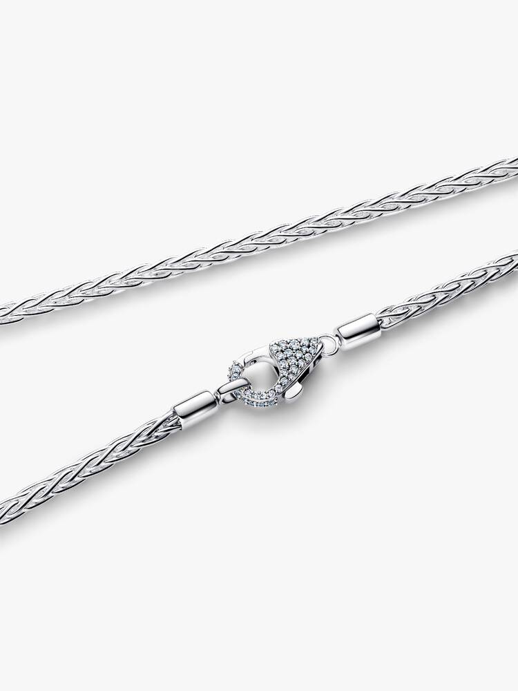 Pandora ketting - vossenstaart mesh pave-sluiting | 394463C01