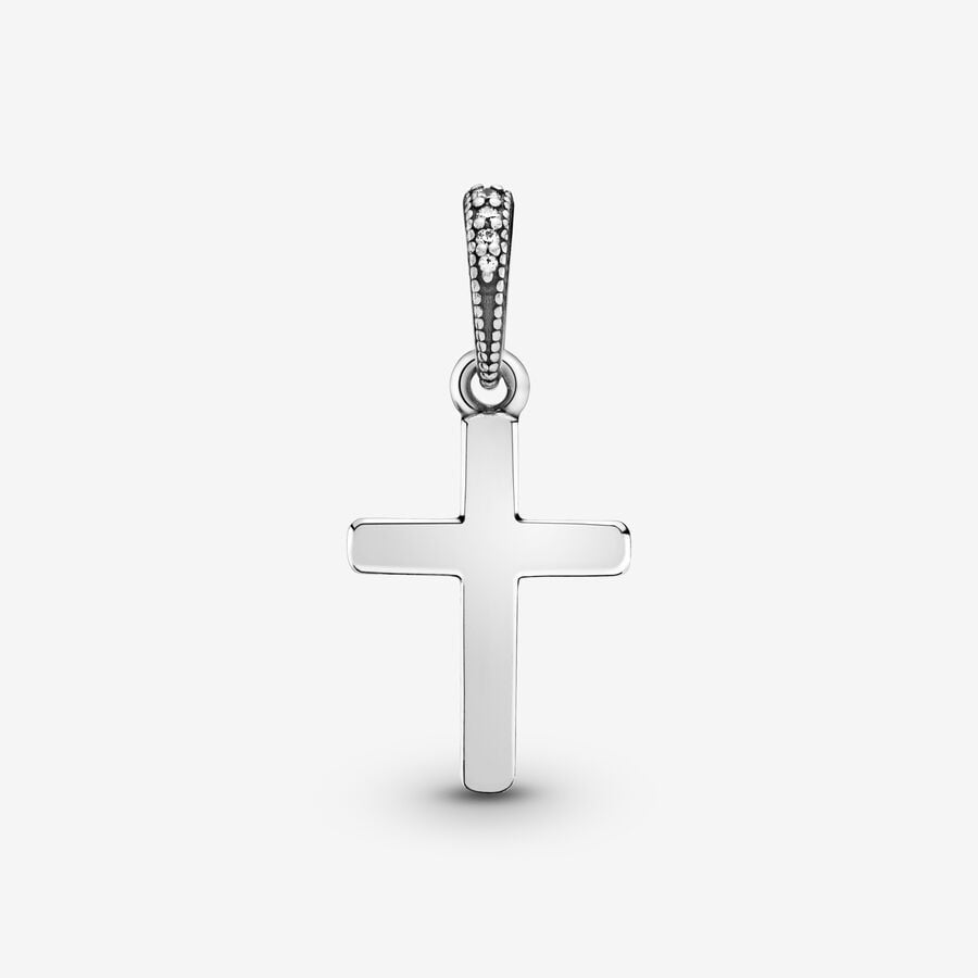 Symbole - funkelnder Kreuz - Silber - Anhänger - Pandora