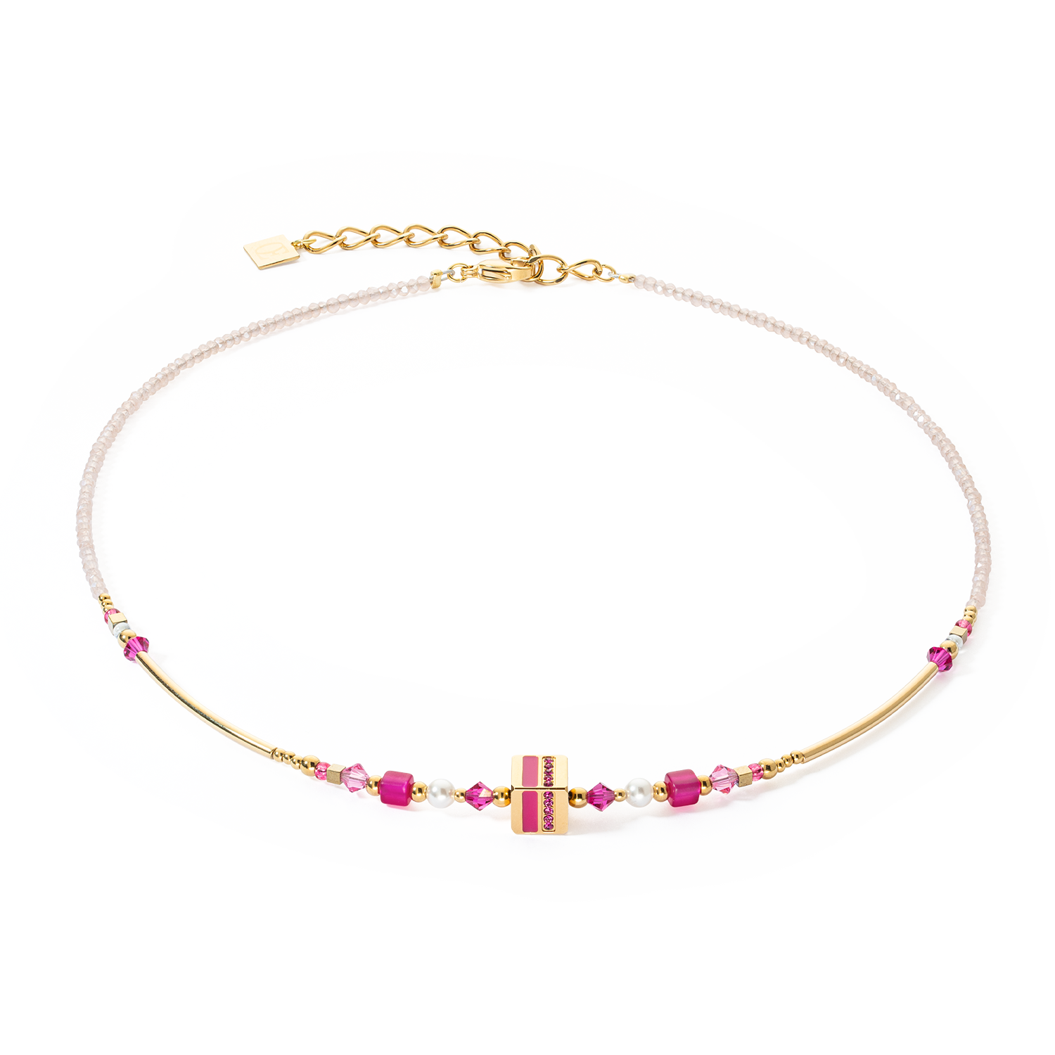 Collection 4355 - Pink - Necklace - Lion Heart 