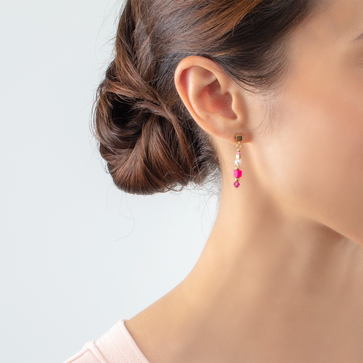 Collection 4355 - Pink - Earrings - Lion Heart