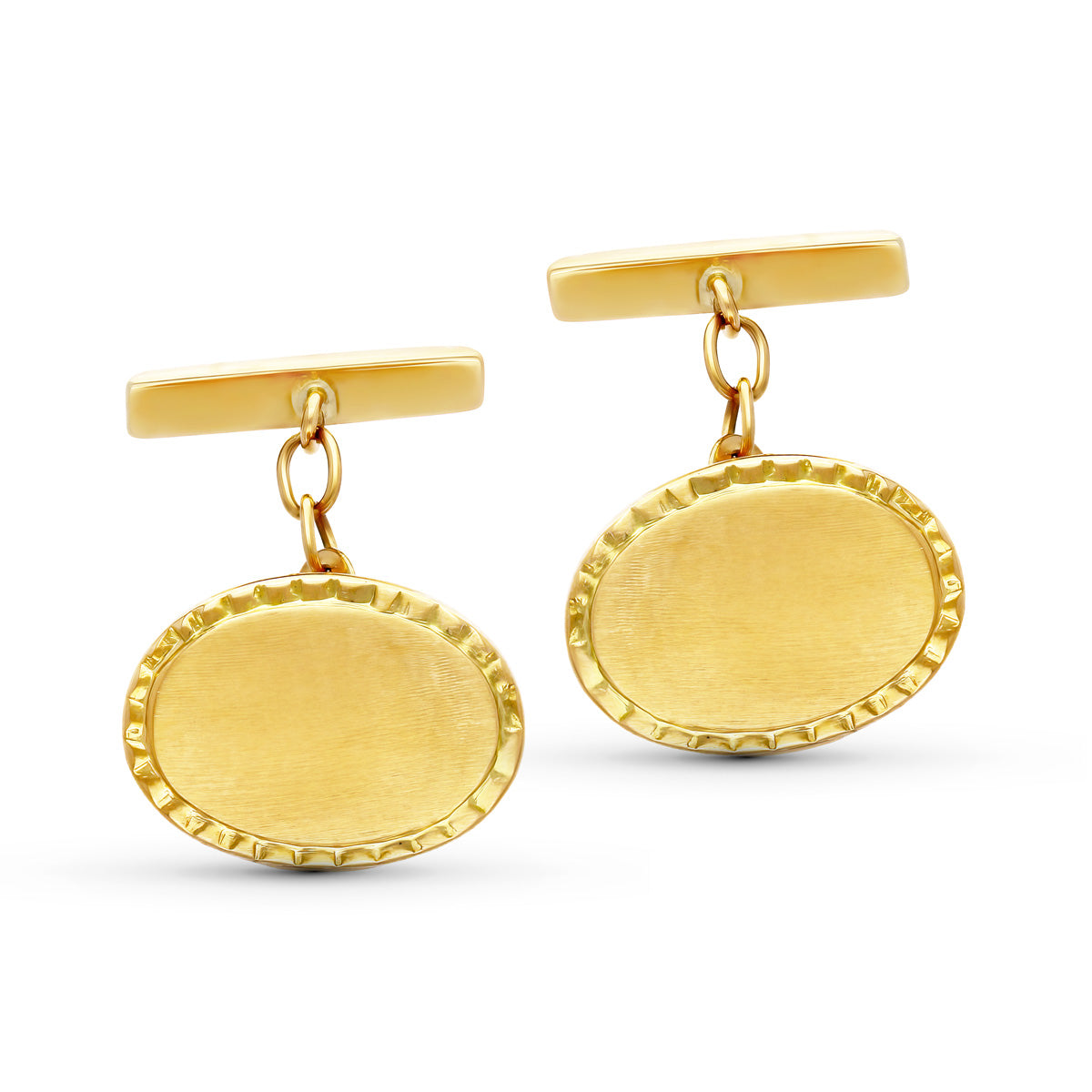 Abotoaduras em Ouro 18K 17,5X13 mm