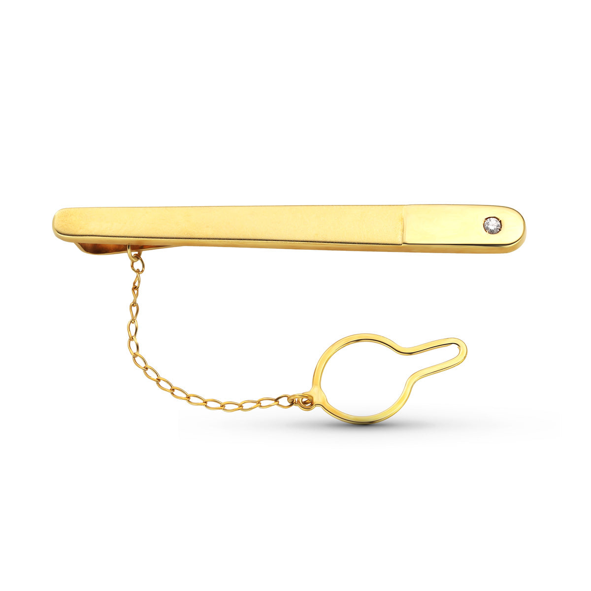 Aiguilles en Or Jaune 18K Zirconia 58X6 mm