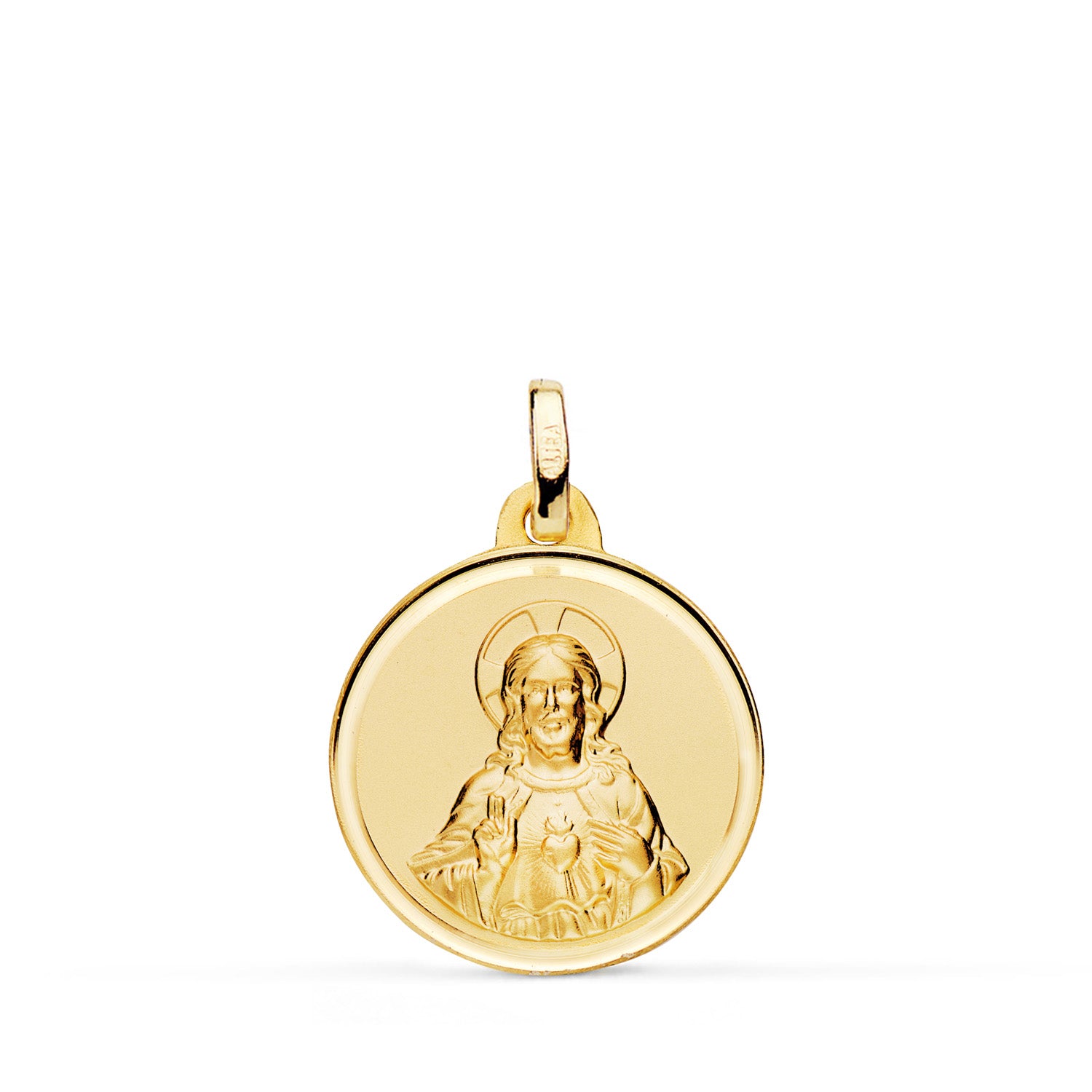 18K Jesu hellige hjerte-medalje 18MM
