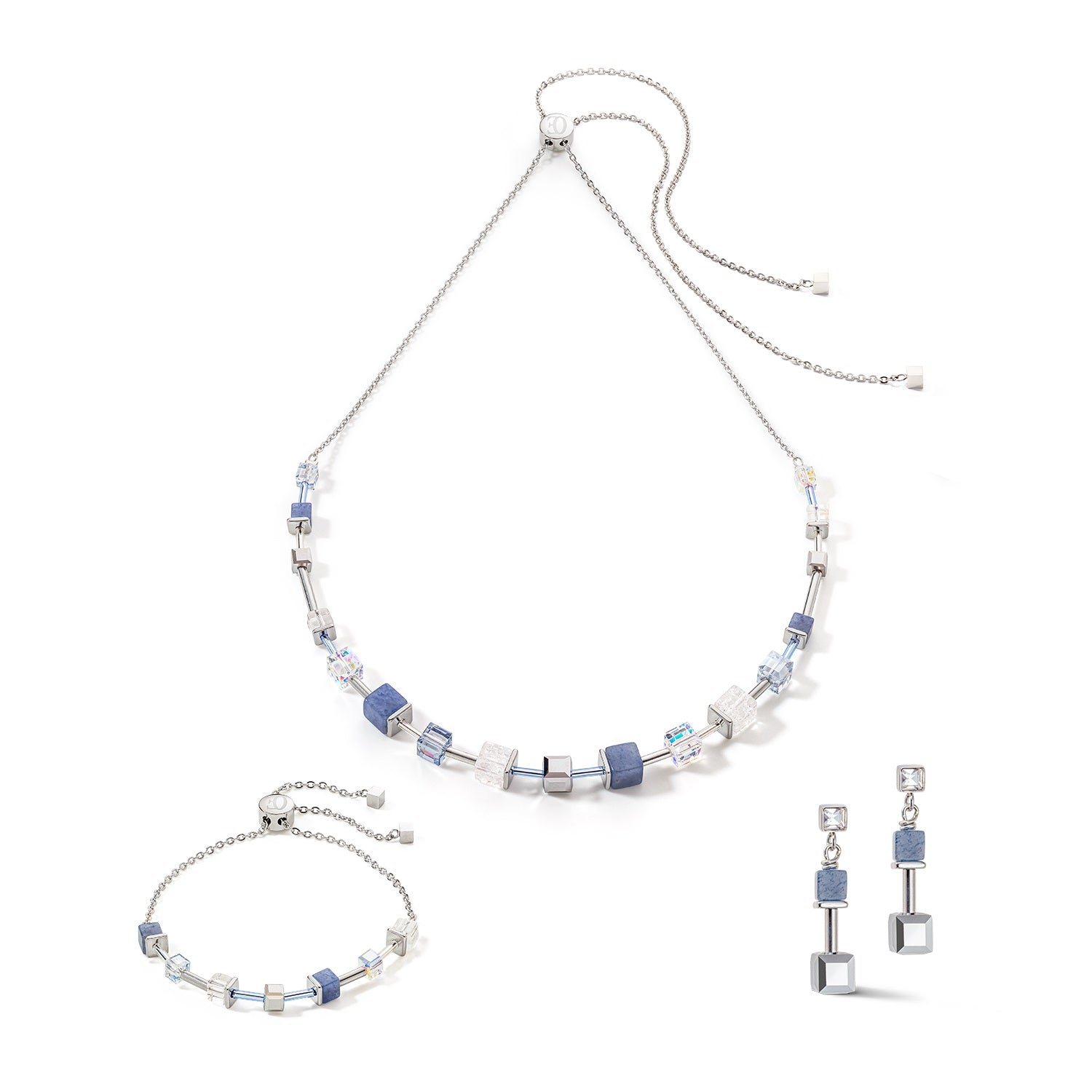 Kollektion 5074 – Blaues Silber – Ohrringe – Löwenherz 