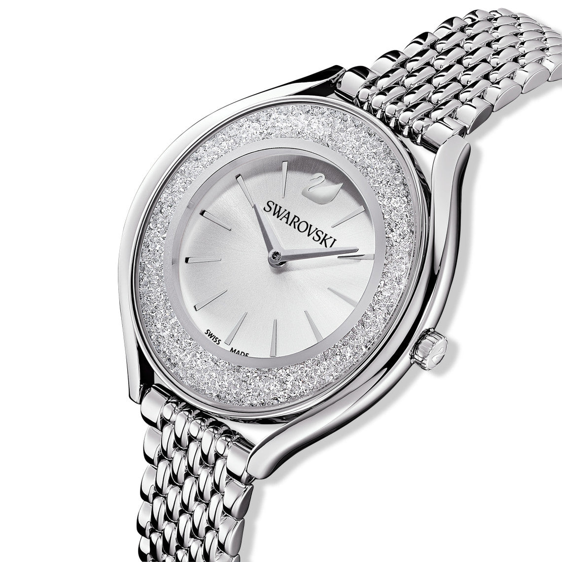 Aura cristalina - Silver White - Watch - Swarovski