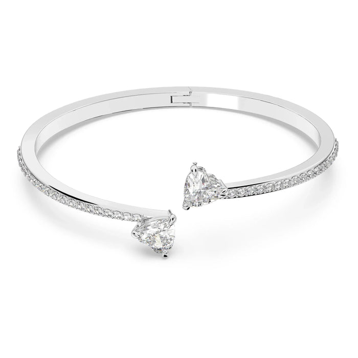 Swarovski karperec - Mesmera - Szív - fehér és ezüst