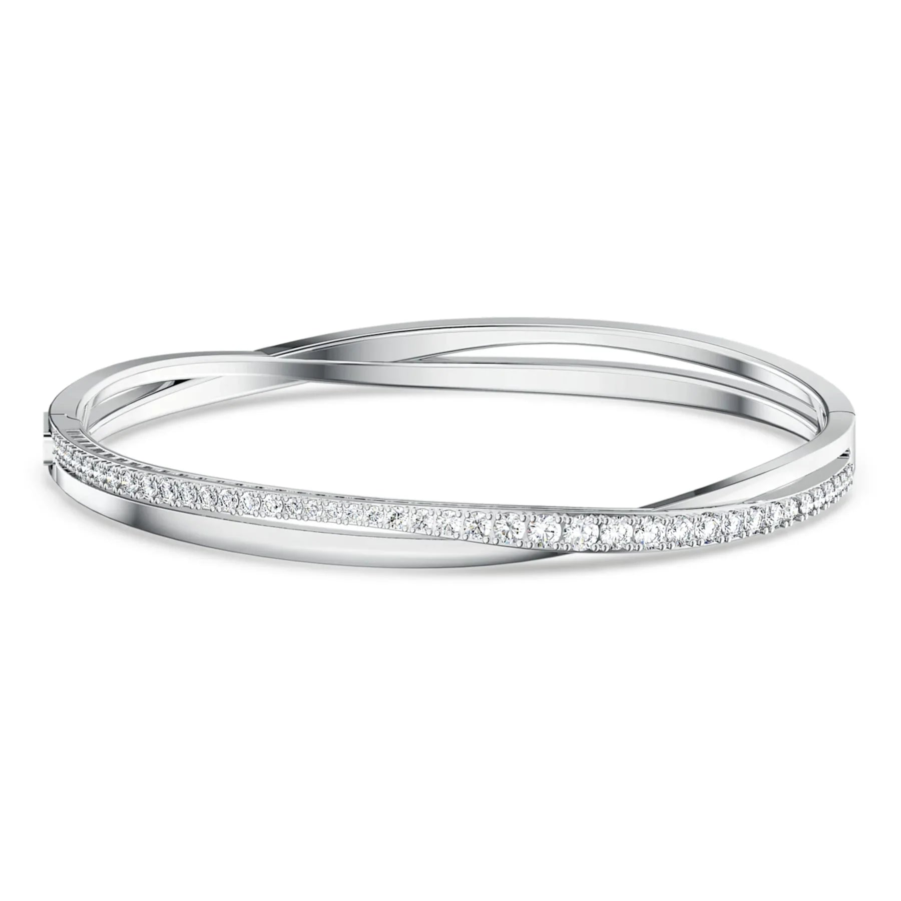 Swarovski-Armband – Hyperbola – runde Größe – Weiß und Silber