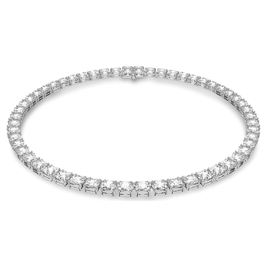 Millenia - White Silver - Necklace - Swarovski